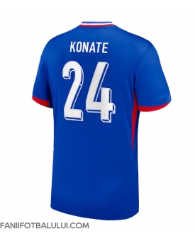 Franța Ibrahima Konate #24 Tricou Fotbal Replică European 2024 Barbati Acasa